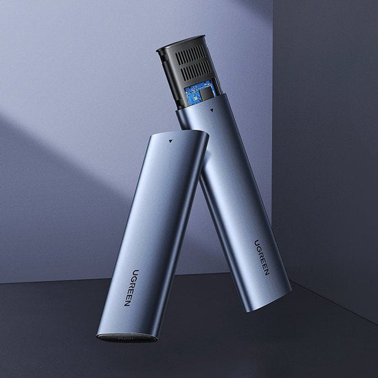 UGREEN M.2 NVMe SSD behuizing - USB-C 3.1 Gen 2 10 Gbps UASP - M en M&B key - 2230/2242/2260/2280 - tot 2 TB