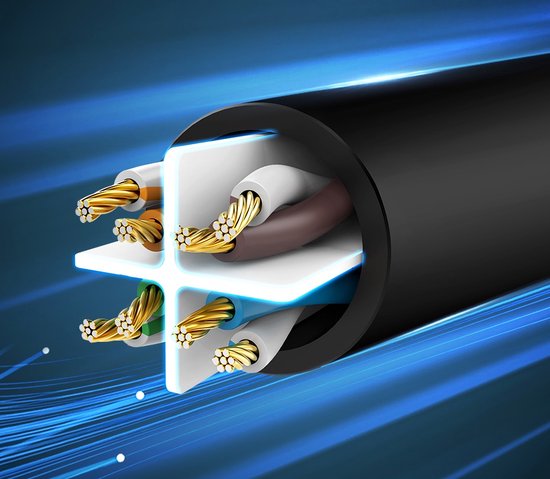 Ugreen internetkabel - CAT 6 RJ45 1000 Mbps - 3 meter - Zwart