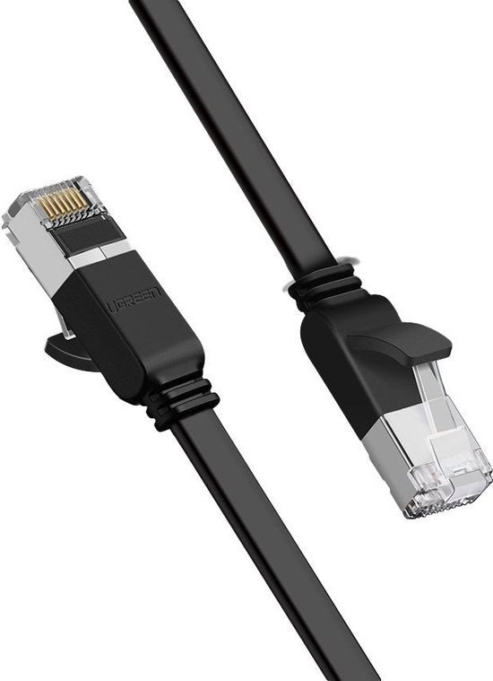 UGREEN CAT6 UTP Cable Flat RJ45 - 2 meters - Black