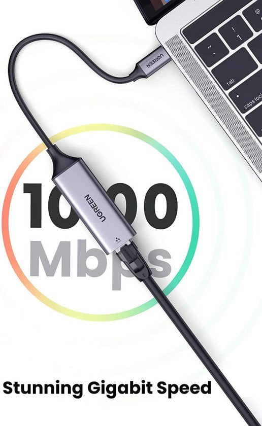 Ugreen USB-C naar ethernet adapter - 1.000 Mbps