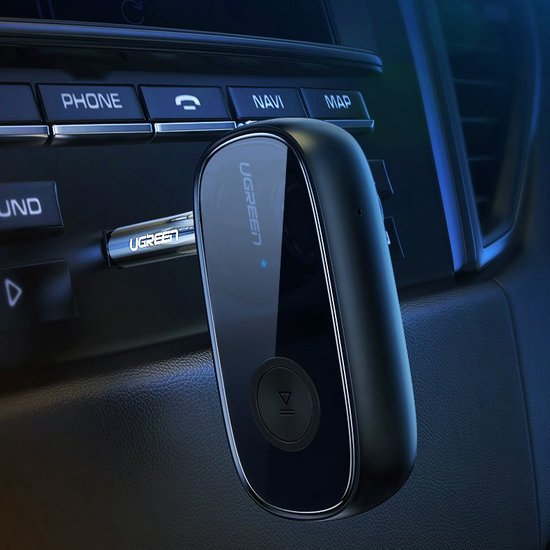 Ugreen bluetooth 5.0 audio-ontvanger - AUX aptX LL mini-jack - Zwart