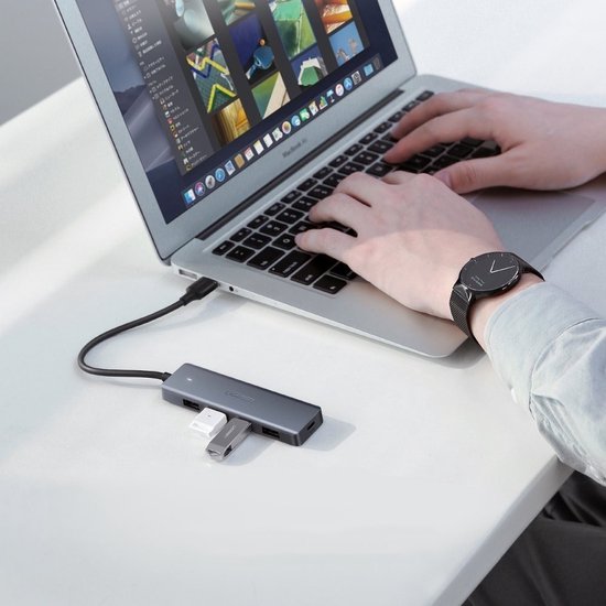 Ugreen Power Hub splitter - USB-C naar 4x USB 3.0 + USB-C