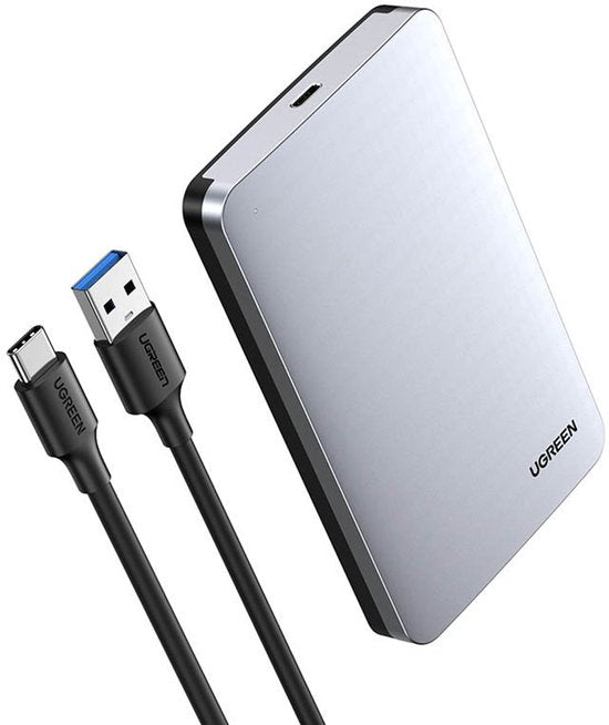 Ugreen externe harde schijf behuizing - USB 3.1 Gen 2 aluminium 2,5 inch SATA HDD/SSD UASP