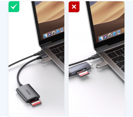 Ugreen USB-C cardreader - micro SD/SD