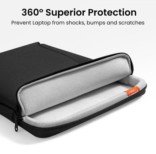 tomtoc Defender-A22 laptop bag - 360 protection - 15.6-16 inch - water-resistant and shock-resistant - with accessory pocket