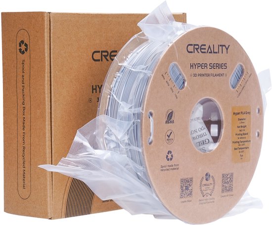 Creality Hyper PLA filament - 1,75 mm - 1 kg - Grijs