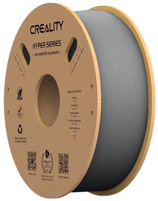 Creality Hyper PLA filament - 1,75 mm - 1 kg - Grijs