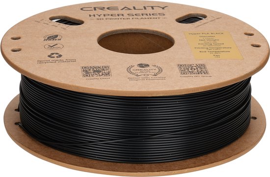 Creality Hyper PLA filament - 1,75 mm - 1 kg - Zwart
