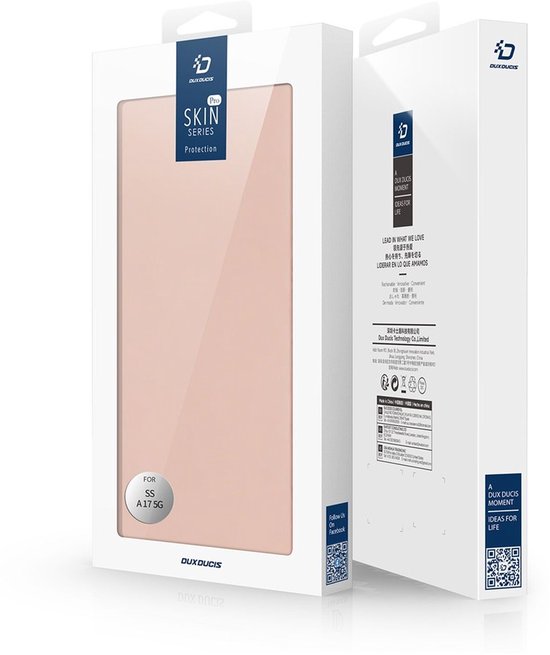 Dux Ducis book case - Samsung Galaxy A17 5G/4G - slim soft case - Rosé Gold