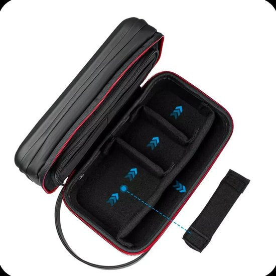 Telesin opbergkoffer - action cam en accessoires - geschikt voor GoPro / DJI Osmo / Insta360 - EVA hardcase spatwaterbestendig - Zwart