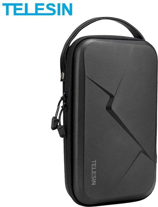 Telesin opbergkoffer - action cam en accessoires - geschikt voor GoPro / DJI Osmo / Insta360 - EVA hardcase spatwaterbestendig - Zwart