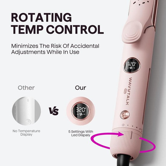 Wavytalk Whirlwind Pro airflow styler en stijltang - 360° cool airflow technologie - 3 standen en 5 temperatuurinstellingen