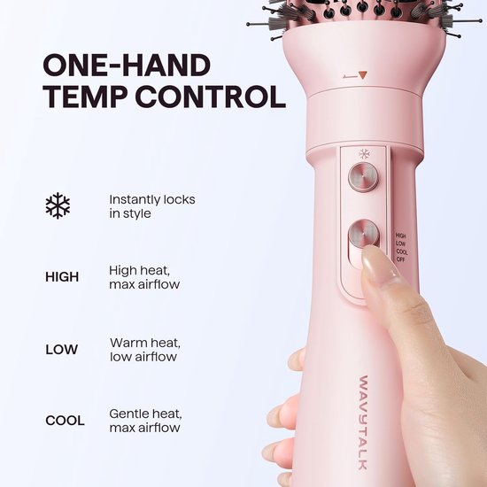 Wavytalk Air Sculpt warmeluchtborstel set 5-in-1 - föhn - styler en krultool - ionische technologie