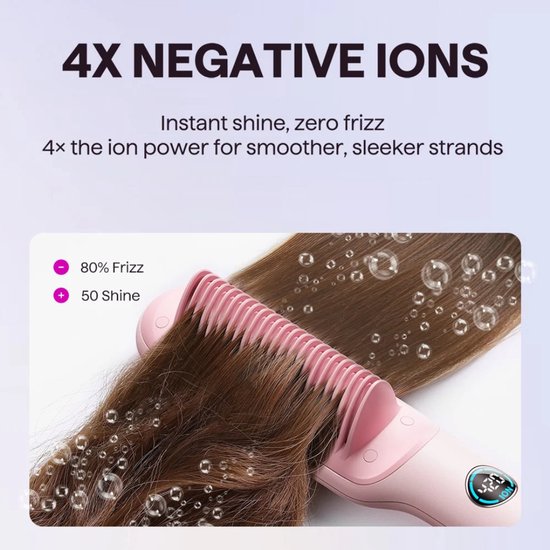 Wavytalk Sleek Sweep stijlborstel - ionisch - voor glad en pluisvrij haar