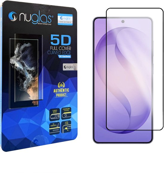 NuGlas screenprotector - 5D full cover - geschikt voor Samsung Galaxy S26FE/S25FE/A57