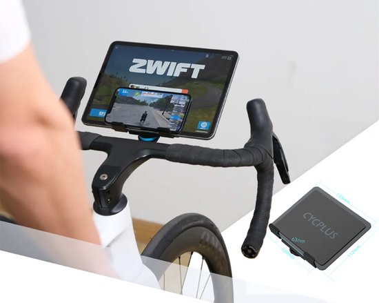 Cycplus Z7 telefoonhouder - stuurmontage voor Garmin mounts - geschikt voor Tacx en Wahoo fietstrainers - Transparant