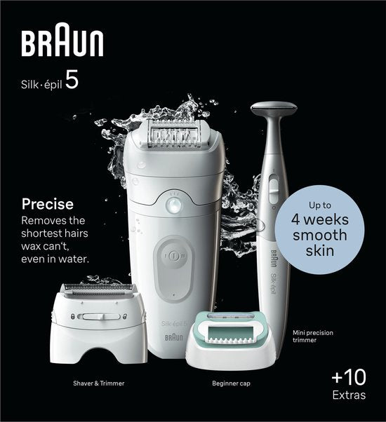 Braun Silk·épil 5 epilator - 5-251 - Wit/grijs