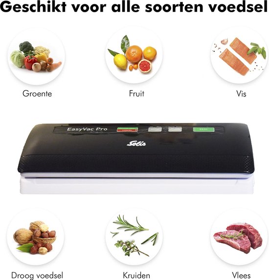 Solis Vac Pro 569 vacuümmachine - met slangaansluiting - Zwart/grijs