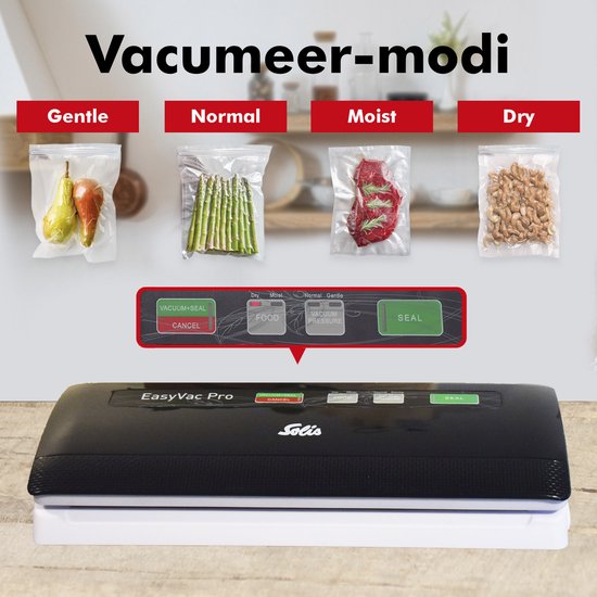 Solis Vac Pro 569 vacuümmachine - met slangaansluiting - Zwart/grijs