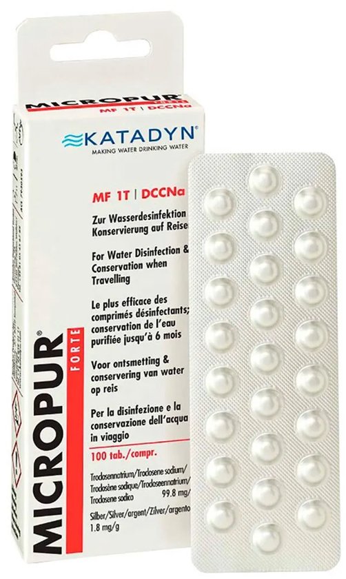 Katadyn Micropur Forte MF tabletten - 1T/4×25 - 100 stuks - Transparant