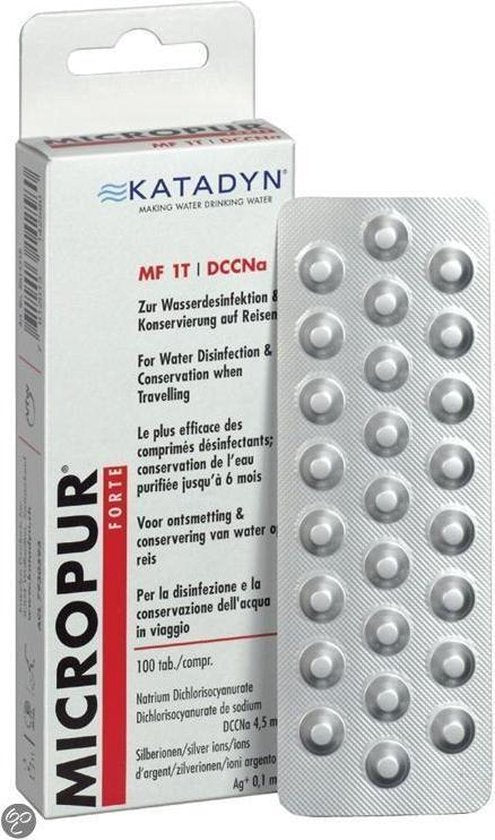 Micropur Forte waterontsmettingstabletten - 1T - 100 tabletten