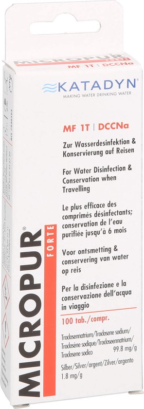 Micropur Forte waterontsmettingstabletten - 1T - 100 tabletten