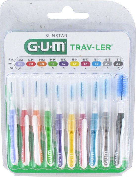GUM Trav-Ler ragers - set van 10