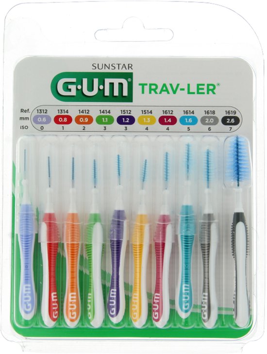 GUM Trav-Ler ragers - set van 10