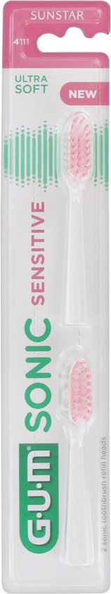 GUM Sonic Sensitive opzetborstels set van 2