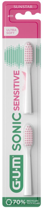 GUM Sonic Sensitive opzetborstels set van 2