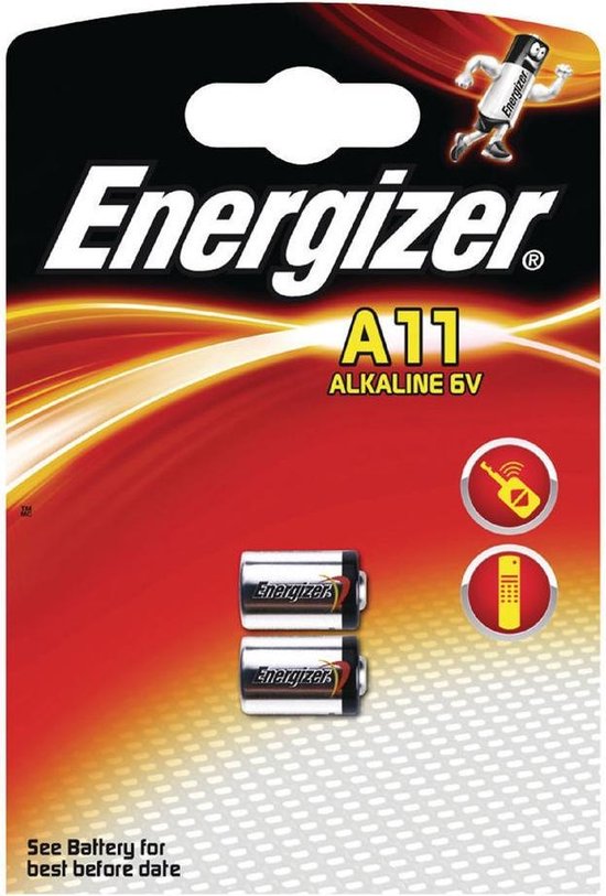 Energizer alkaline batterij - 11A 6V - 2-blister