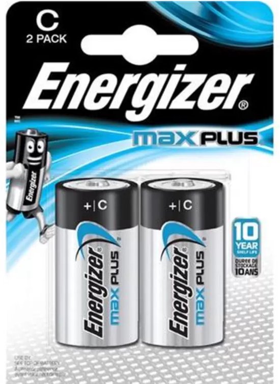 Energizer Max Plus batterijen - C - 2 stuks
