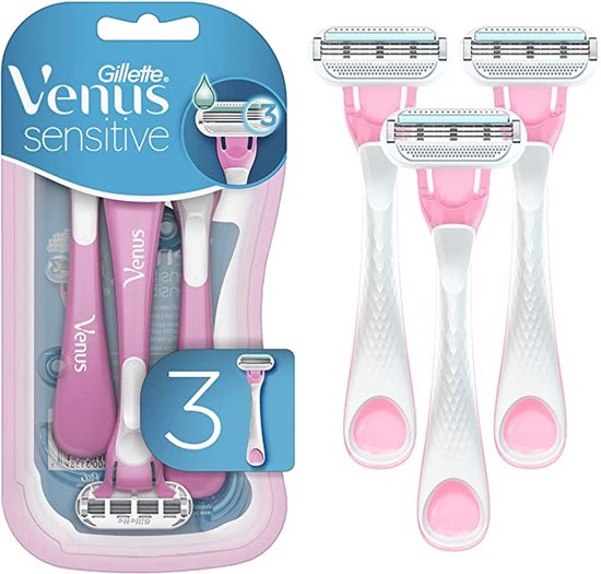 Gillette Venus wegwerpscheermesjes - Sensitive - set van 3