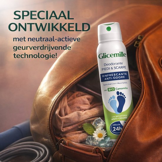 Voetendeodorant en schoenenspray - tegen zweetvoeten en stinkende schoenen - 150 ml