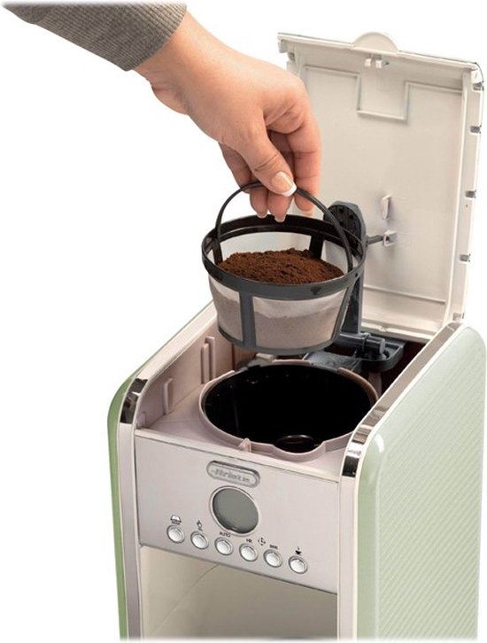 Ariete koffiezetter 1342/04 - vintage - tot 12 kops - 24-uurs timer - warmhoudplaat - Groen