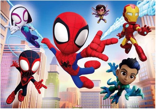 Clementoni puzzel - Spidey en zijn geweldige vrienden - 2×60 stukjes