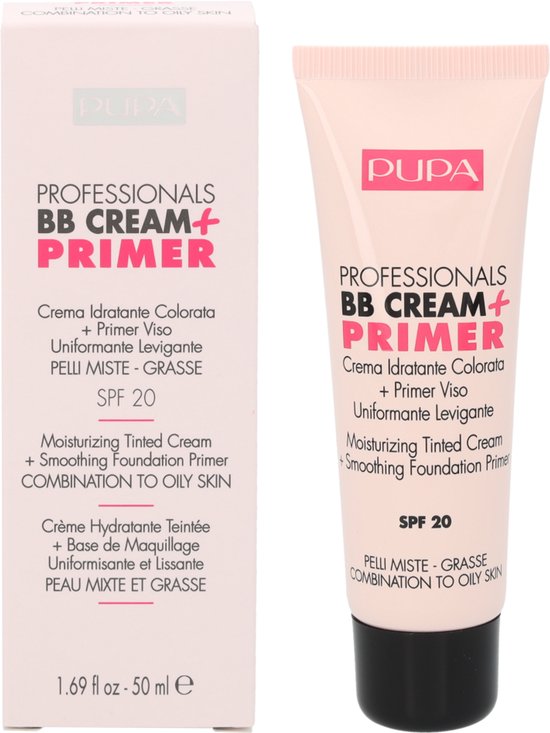 Pupa BB cream + primer - voor gecombineerde tot vette huid - 002 Sand