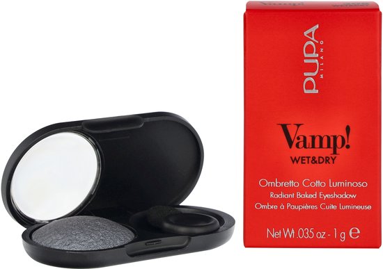 Pupa Milano Vamp! oogschaduw - wet & dry 308 - Anthracite Grey Green & Blue - 1 gr