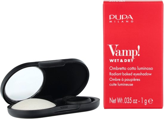 PUPA Milano Vamp! eyeshadow - Wet & Dry 401 White Snow - Nude & Brown - 1 g