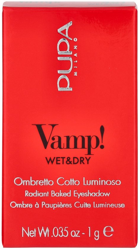 PUPA Milano Vamp! eyeshadow - Wet & Dry 401 White Snow - Nude & Brown - 1 g