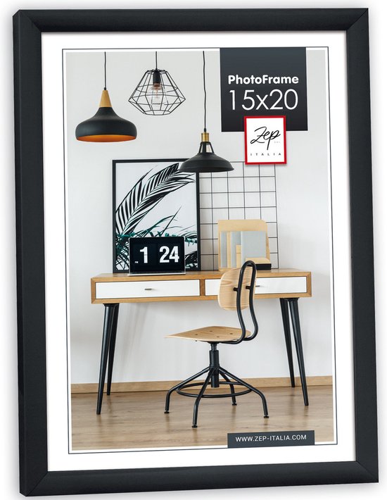 New Easy fotolijst - kunststof - 15×20 cm - Zwart