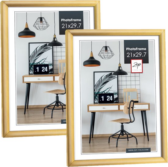 Zep New Easy fotolijst - kunststof A4 21×29,7 cm - Goud