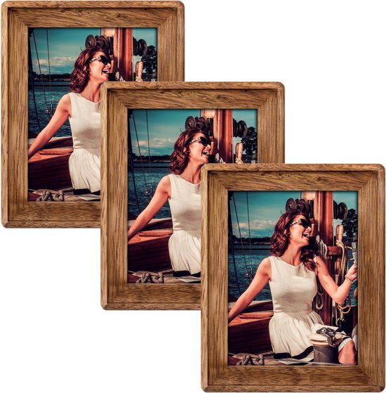 Houten fotolijst - 10×15 cm - Bruin