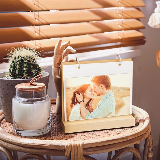 Zep fotokalender - Leinster horizontaal - bruin - 12 insteekbladen - 10×15 cm