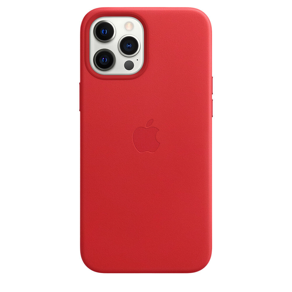 Apple iPhone 12 Pro Max Leather Case with MagSafe - Product Red