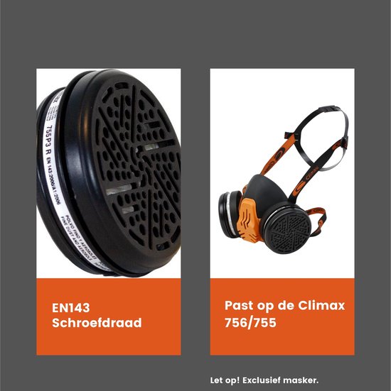Climax P3 filter - 756/755 - maximale P3 bescherming