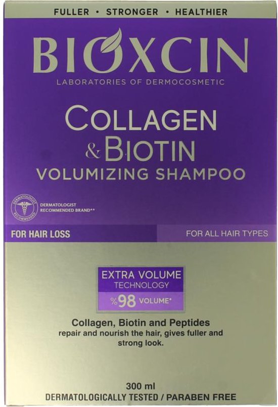 Bioxcin volume shampoo - collageen & biotine - tegen haaruitval - 300 ml
