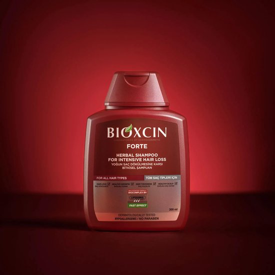 Bioxcin Forte anti-haaruitval shampoo - kruidenformule - set van 3 - 300 ml