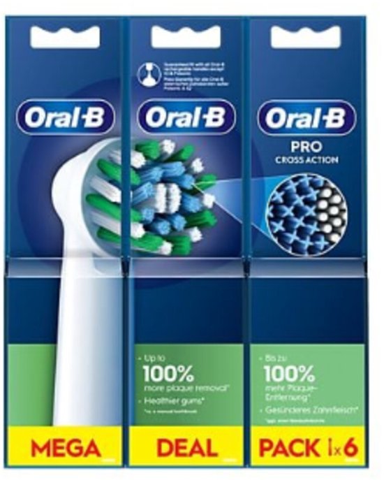 Oral-B Pro Cross Action opzetborstels set van 6