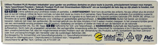 Fixodent kleefpasta - Plus Dual Power - 40 gram
